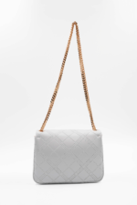 Renata Black Patent Leather Chain Detailed Women's Shoulder Bag - Image 4