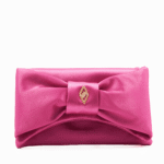 Yulia Fuchsia Satin Detailed Women's Hand And Shoulder Bag