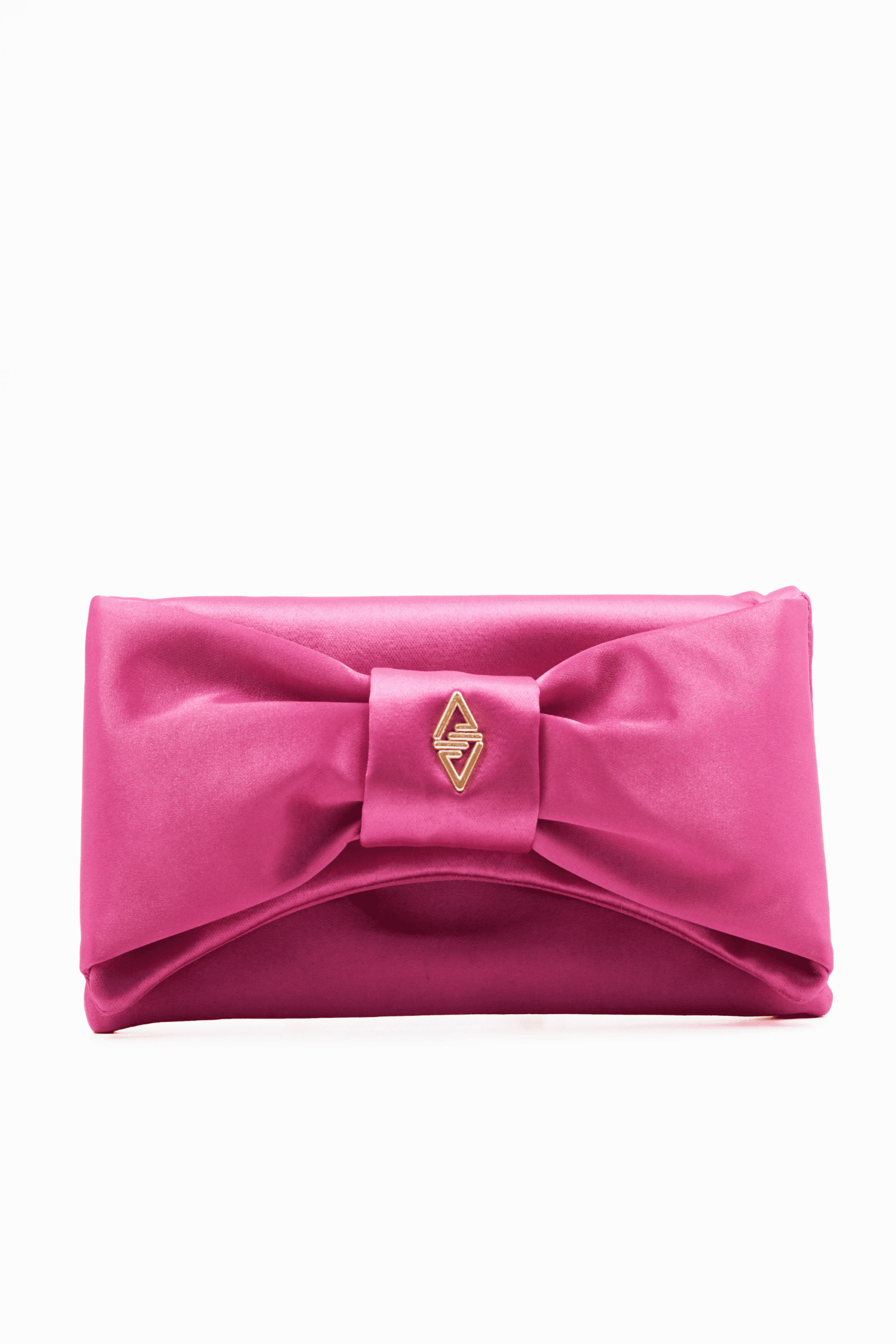 ARO10448 Yulia Fuchsia Satin Detailed Women's Hand And Shoulder Bag - Image 1