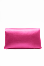 Yulia Fuchsia Satin Detailed Women's Hand And Shoulder Bag - Image 4