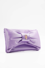 Yulia Lilac Satin Detailed Women's Hand And Shoulder Bag - Image 5