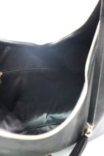 Sadie Black Tassel Detail Suede Women Shoulder Bag - Image 6