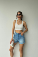 Dina Γυναικείο Σορτς Denim Casual