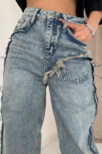 Side Slit Jeans Trousers - Image 4