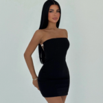 Midnight Allure Γυναικείο Strapless Mini Φόρεμα
