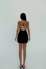 Midnight Allure Γυναικείο Strapless Mini Φόρεμα - Image 3