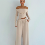 Luxe Γυναικείο Σετ με Παντελόνι Palazzo Casual