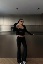 Luxe Γυναικείο Σετ με Φερμουάρ Slim Fit