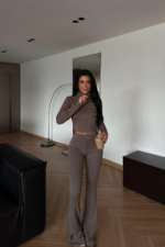 Olivia Γυναικείο Αθλητικό Σετ με Φερμουάρ Slim Fit - Image 2