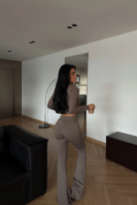 Olivia Γυναικείο Αθλητικό Σετ με Φερμουάρ Slim Fit - Image 4