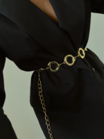 Round Design Chain Shirt Jacket Dress Trouser Belt