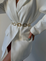 Square Design Chain Shirt Jacket Dress Trouser Belt - Image 3
