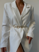 Square Design Chain Shirt Jacket Dress Trouser Belt - Image 4