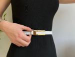 Thin Women's Belt With Design Buckle - Image 2