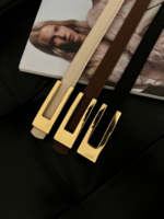 Thin Women's Belt With Design Buckle - Image 2
