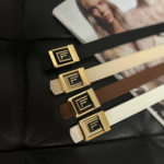 Thin Women's Belt With F Logo