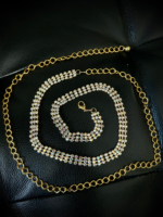 Women's Gold Stone Chain Belt - Image 3