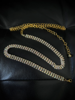 Women's Gold Stone Chain Belt - Image 5