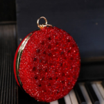 Ring Evening Dress Bag - Claret Red