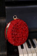 Ring Evening Dress Bag - Claret Red