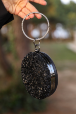 Ring Evening Dress Bag - Black - Image 2