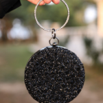 Ring Evening Dress Bag - Black