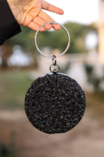 Ring Evening Dress Bag - Black