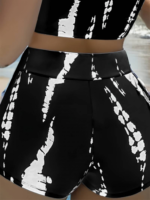 Κομψό Casual Σετ Με Crop Top Και Σορτς - Image 2