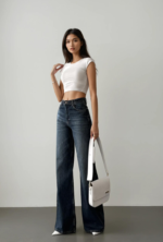 Jeans Palazzo Wide Leg High Waist - Image 2