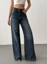 Jeans Palazzo Wide Leg High Waist