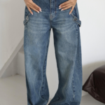Jeans Mom Style High Waist Wide Leg