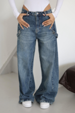 Jeans Mom Style High Waist Wide Leg