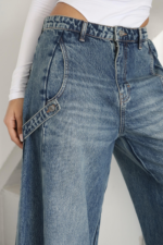 Jeans Mom Style High Waist Wide Leg - Image 3