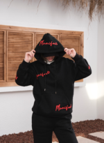 Gaia Γυναικείο Αθλητικό Σετ Oversized με Τσέπη Καγκουρό