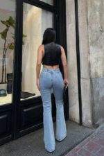 Jeans With Flare Leg And High Waist - Image 4