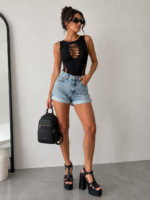 Selina Γυναικείο Σορτς Denim Casual