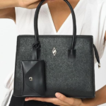 Τσάντα Ωμου Elena Black Flotr Pattern