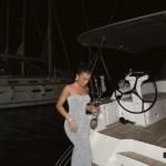 Diamond Eclipse Γυναικείο Strapless Maxi Φόρεμα με Παγιέτες