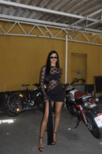 Noir Temptation Γυναικείο Mini Φόρεμα με Δαντέλα & Cut Out