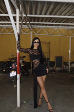 Noir Temptation Γυναικείο Mini Φόρεμα με Δαντέλα & Cut Out - Image 3