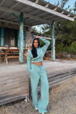 Olivia Γυναικείο Αθλητικό Σετ με Κουκούλα Slim Fit Jogger