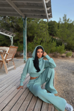 Olivia Γυναικείο Αθλητικό Σετ με Κουκούλα Slim Fit Jogger - Image 4