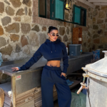 Olivia Γυναικείο Αθλητικό Σετ με Κουκούλα Oversized