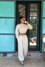 Gaia Γυναικείο Αθλητικό Σετ Oversized Jogger Αθλητικό - Image 2