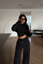 Luxe Γυναικείο Αθλητικό Σετ Oversized Jogger - Image 2