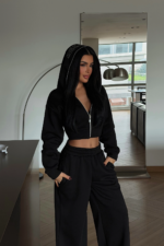 Luxe Γυναικείο Αθλητικό Σετ με Φερμουάρ Jogger Αθλητικό - Image 2
