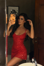 Astra Γυναικείο Mini Φόρεμα με Παγιέτες Bodycon