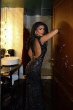 Celeste Γυναικείο Βραδινό Φόρεμα με Παγιέτες Bodycon Glam