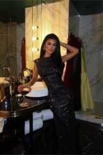Celeste Γυναικείο Βραδινό Φόρεμα με Παγιέτες Bodycon Glam - Image 2