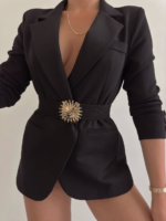 Women's Belt With Elastic Sun Buckle - Image 2